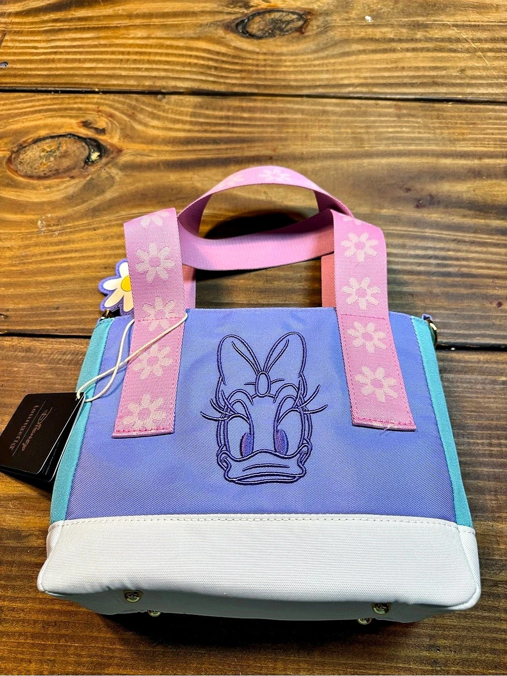 Loungefly Daisy Duck 85th Anniversary Nylon Mini Tote Crossbody Bag